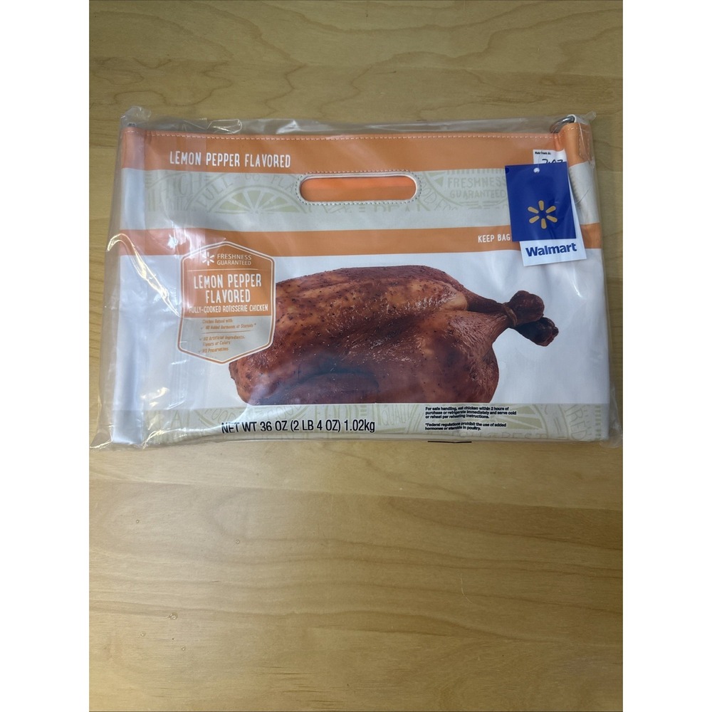 Walmart Lemon Pepper Rotisserie Chicken Purse Deli Bag Viral New